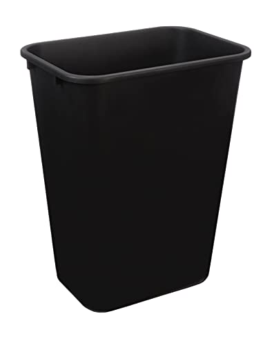 Classic Basics Rectangular Commercial Office Wastebasket, simple to Clean, Space-Saving, Kit
