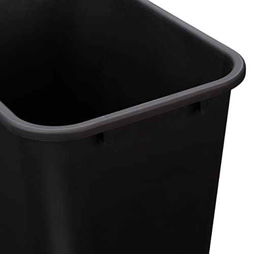 Classic Basics Rectangular Commercial Office Wastebasket, simple to Clean, Space-Saving, Kit