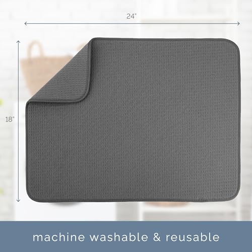 Smart Home S&T INC. Dish Drying Mat XL, 18” x for Daily Use
