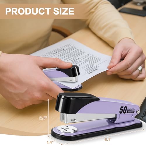 Eco-Friendly Deli Stapler Heavy Duty, Full Strip Staplers for Desk Collection
