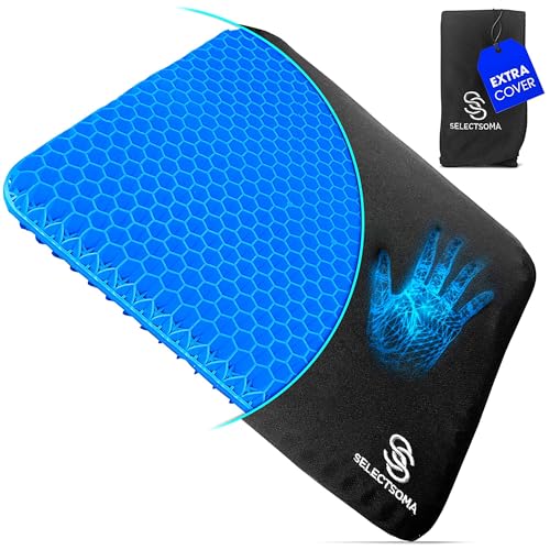 Eco-Friendly SelectSoma Double-Thick Gel Seat Cushion for Long Set